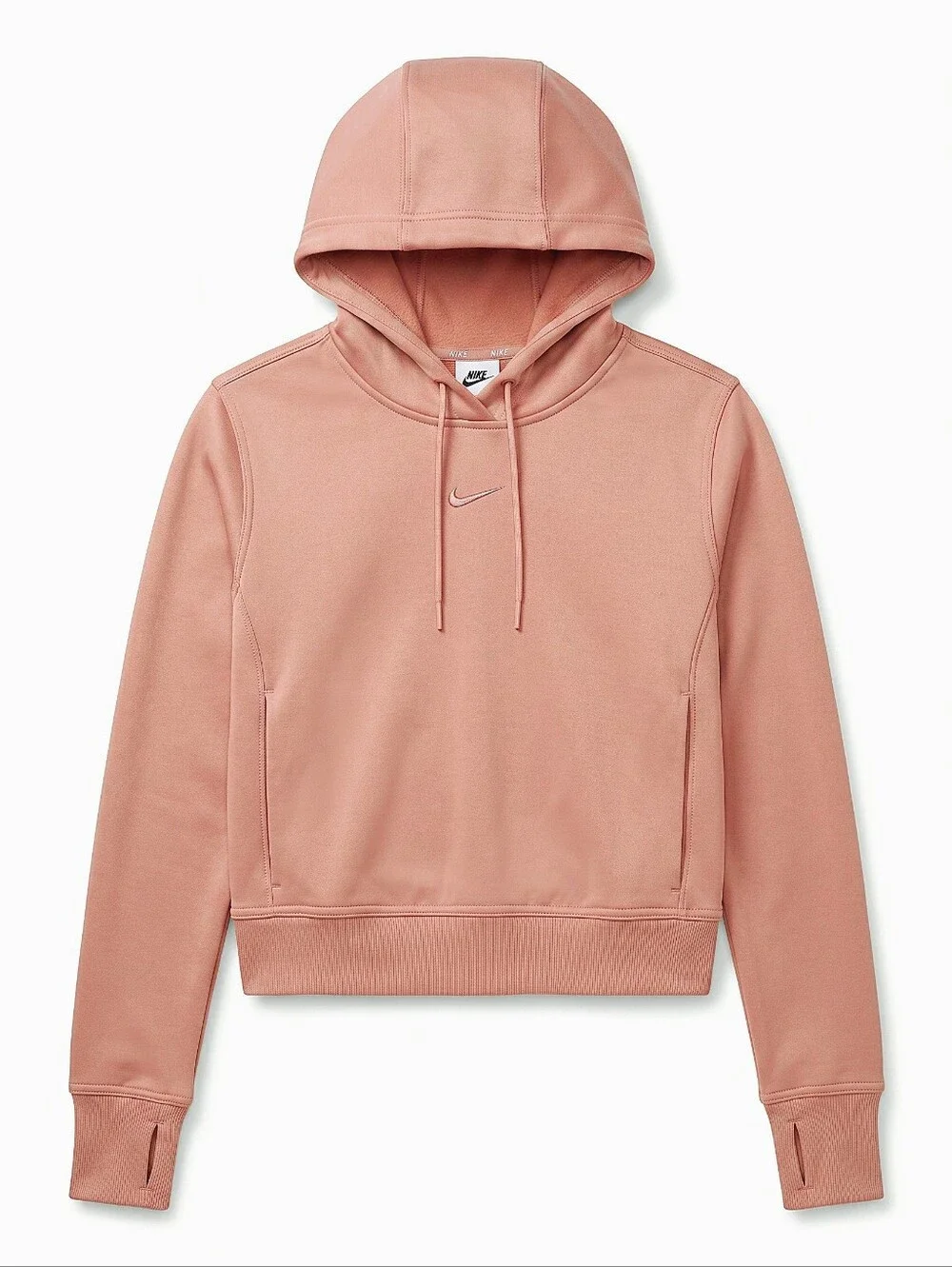 NWT! Nike Women's Therma Fit Dusty Rose Pullover Hooded Sweatshirt